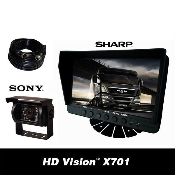 HD Vision X701 Rückfahrkamerasystem - (LCD Monitor M7 Art. Nr. 60-104 + SONY Kamera SN-1 Art. Nr. 60-101+ Kabel)